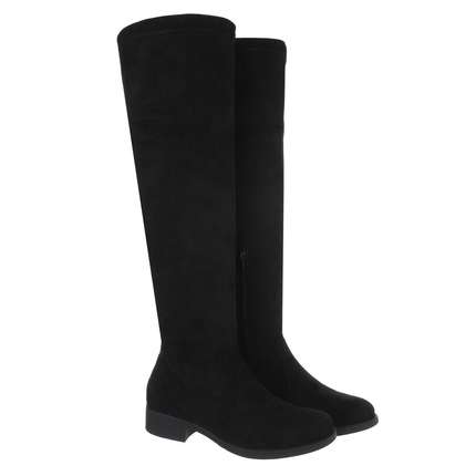 Damen Overknee-Stiefel - black