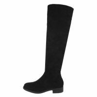 Damen Overknee-Stiefel - black