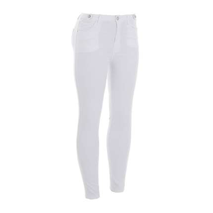 Damen High Waist Jeans von Laulia - white