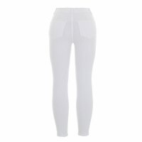 Damen High Waist Jeans von Laulia - white