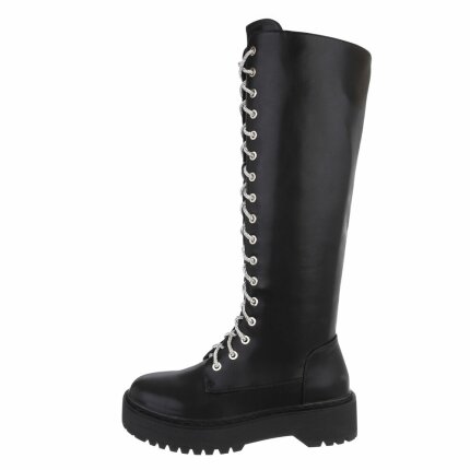 Damen Schnürstiefel - black Gr. 39