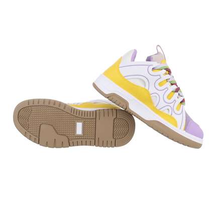 Damen Low-Sneakers - yellow