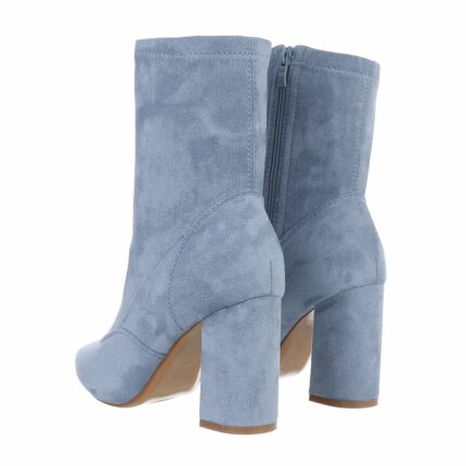 Damen High-Heel Stiefeletten - blue