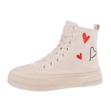 Damen High-Sneakers - beige