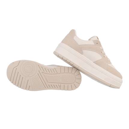 Damen Low-Sneakers - beige