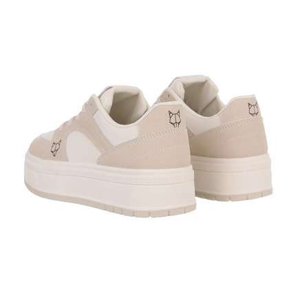 Damen Low-Sneakers - beige