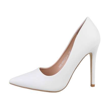 Damen High-Heel Pumps - white Gr. 40