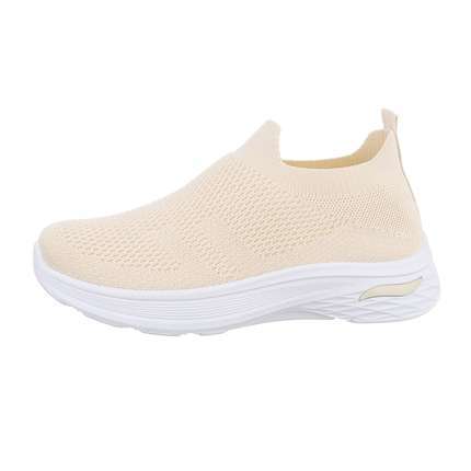 Damen Low-Sneakers - beige Gr. 38