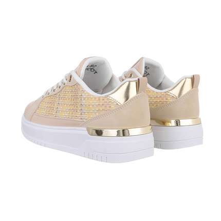 Damen Low-Sneakers - apricot