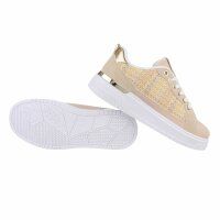 Damen Low-Sneakers - apricot