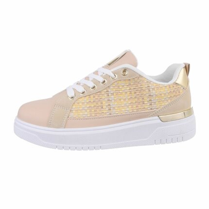 Damen Low-Sneakers - apricot Gr. 37