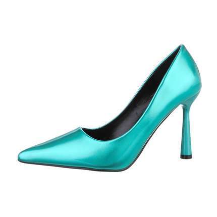 Damen High-Heel Pumps - green Gr. 40