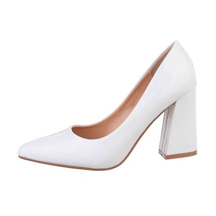 Damen High-Heel Pumps - white Gr. 39