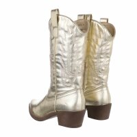 Damen Western- & Bikerboots - golden