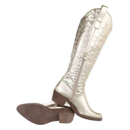 Damen Western- & Bikerboots - golden