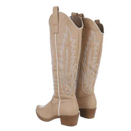 Damen Western- & Bikerboots - khaki