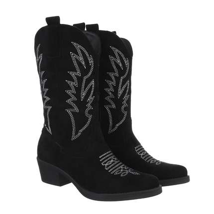 Damen Western- & Bikerboots - black