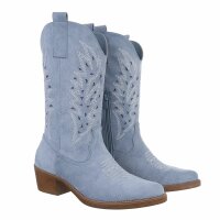 Damen Western- & Bikerboots - blue