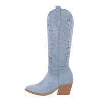 Damen Western- & Bikerboots - bluesuede