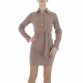 Damen Blusenkleid von Metrofive - taupe