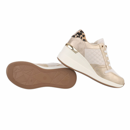 Damen High-Sneakers - gold Gr. 38