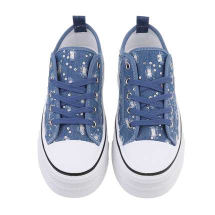 Damen Low-Sneakers - denim