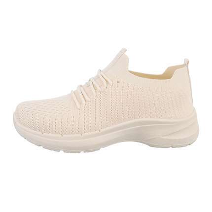 Damen Low-Sneakers - beige Gr. 37