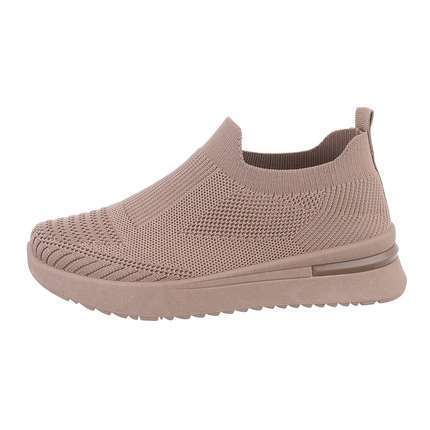Damen Low-Sneakers - khaki - 12 Paar