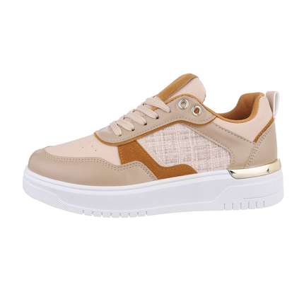 Damen Low-Sneakers - apricot - 12 Paar