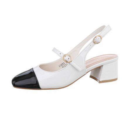 Damen Klassische Pumps - white Gr. 36