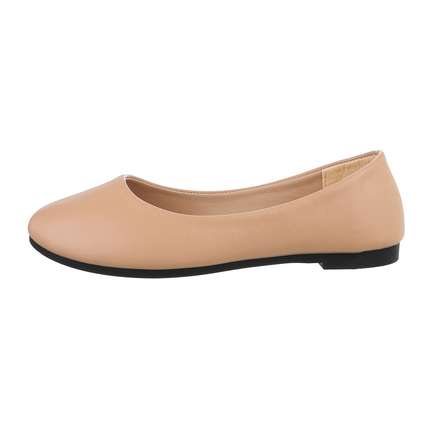 Damen Ballerinas - khaki - 12 Paar