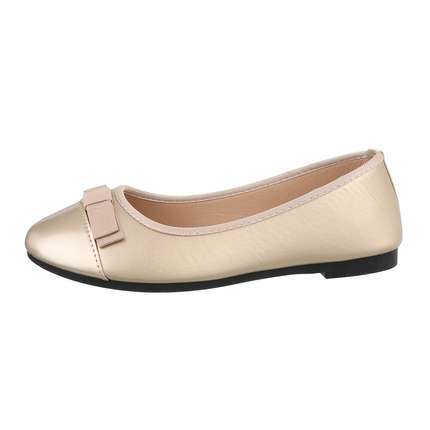 Damen Ballerinas - gold - 12 Paar