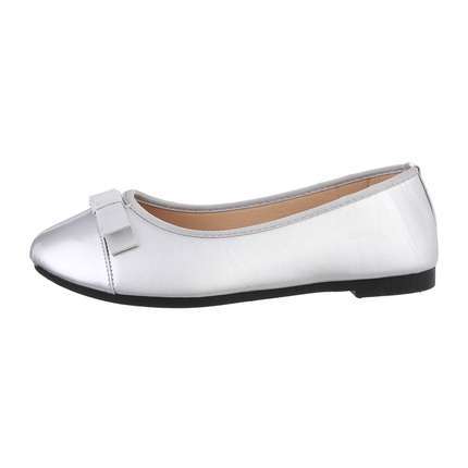 Damen Ballerinas - silver Gr. 38