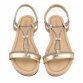 Damen Keilsandaletten - gold