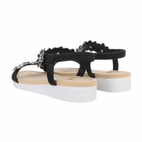 Damen Keilsandaletten - black