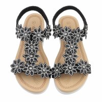 Damen Keilsandaletten - black