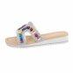 Damen Keilsandaletten - silver - 12 Paar