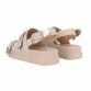 Damen Keilsandaletten - beige