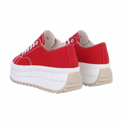 Damen Low-Sneakers - red