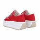 Damen Low-Sneakers - red