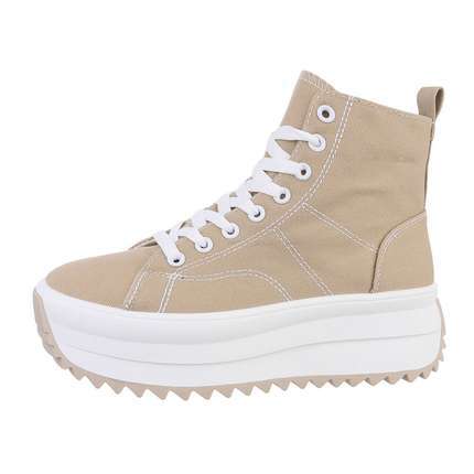 Damen High-Sneakers - khaki - 12 Paar