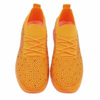 Damen Low-Sneakers - orange