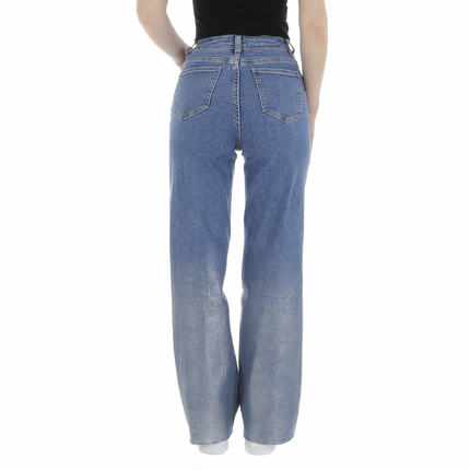 Damen High Waist Jeans von Laulia - blue