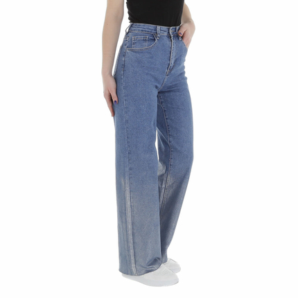 Damen High Waist Jeans von Laulia - blue