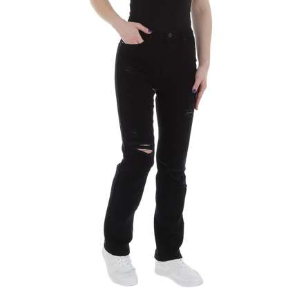 Damen High Waist Jeans von Laulia - black