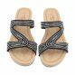 Damen Keilsandaletten - black