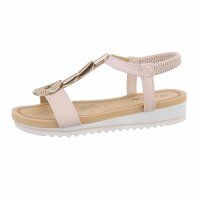 Damen Keilsandaletten - beige