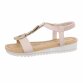Damen Keilsandaletten - beige Gr. 39