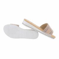 Damen Pantoletten - beige