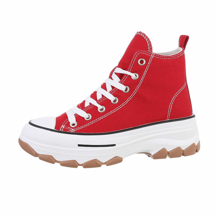 Damen High-Sneakers - red - 12 Paar